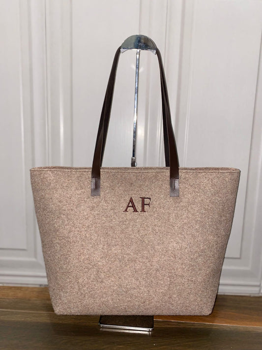 Bolso fieltro grabado personalizable
