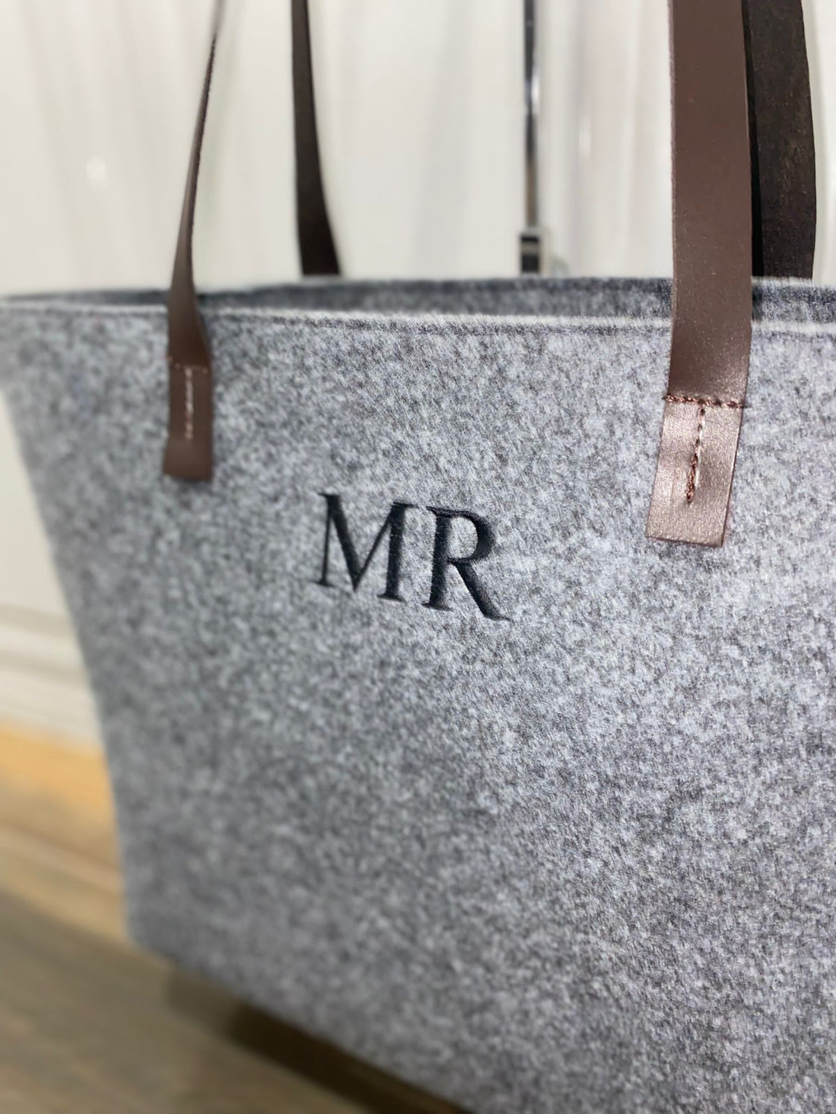 Bolso fieltro grabado personalizable