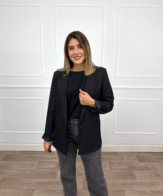 Blazer básica negra