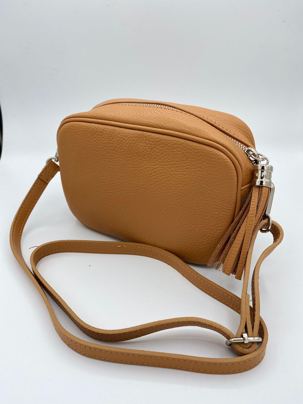 Bolso piel Alhoa camel