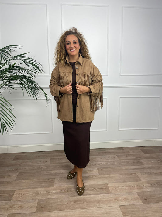 Chaqueta flecos