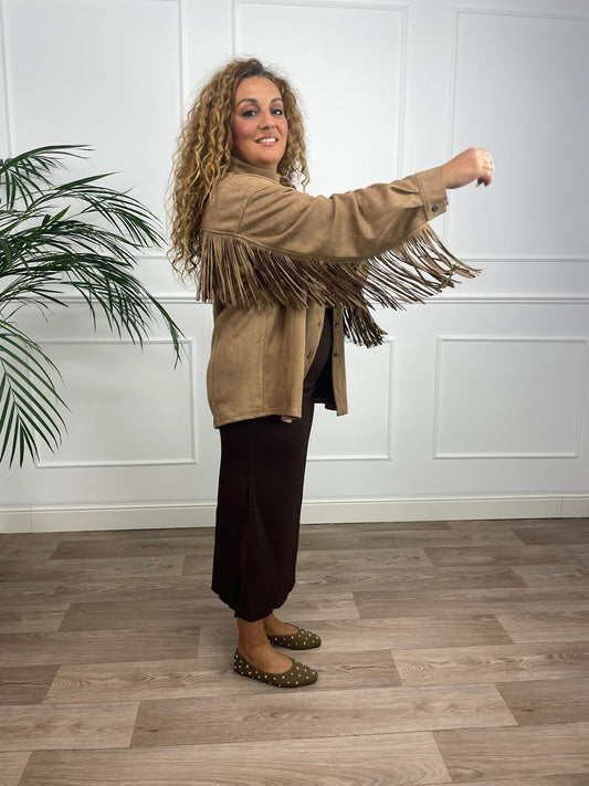 Chaqueta flecos