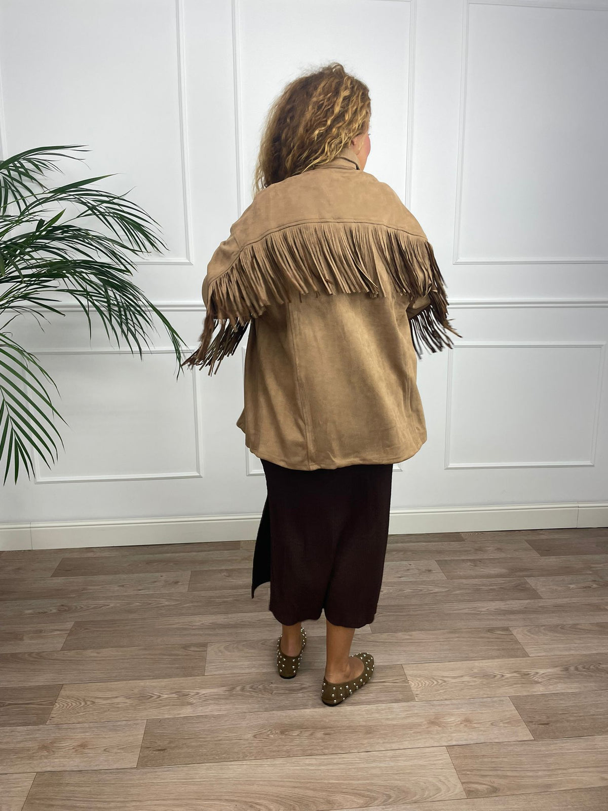 Chaqueta flecos