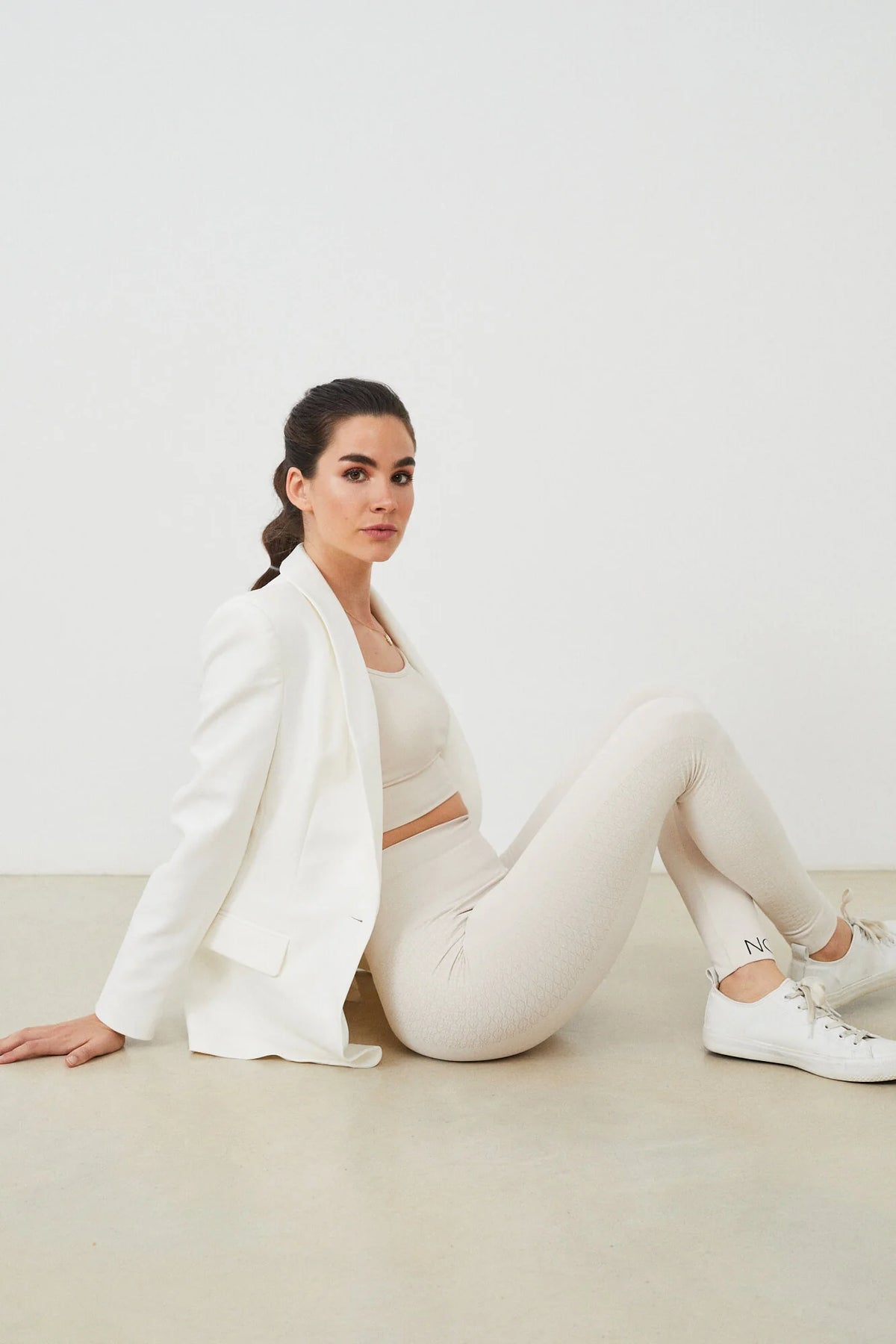 Leggings duros blancos