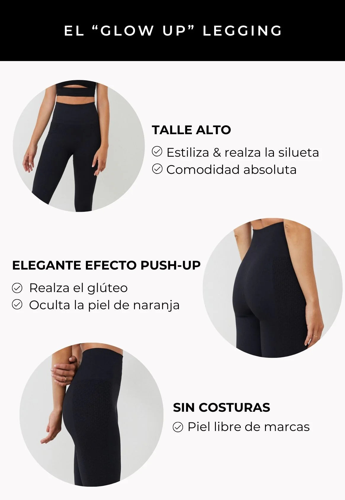Leggings duros negros