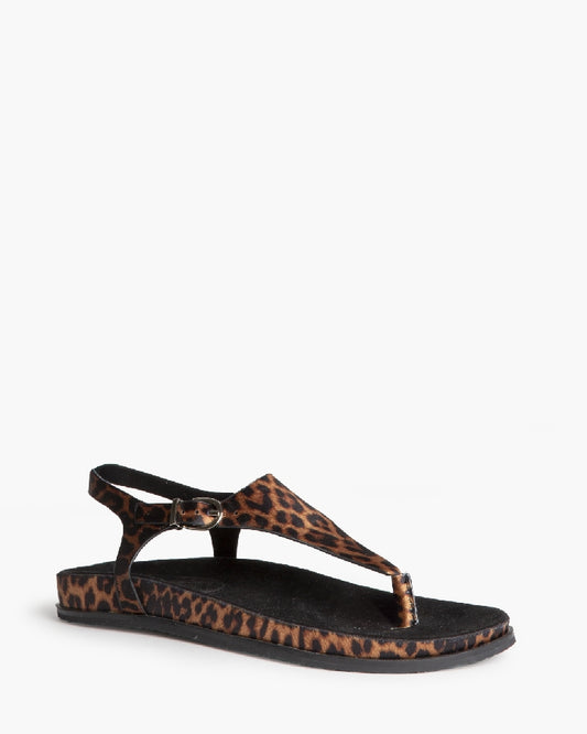 Sandalia plana leopardo