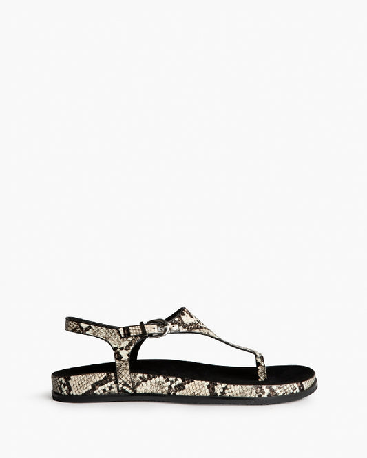 Sandalia plana serpiente